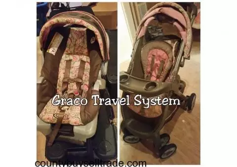 Graco Stroller Carseat and Base